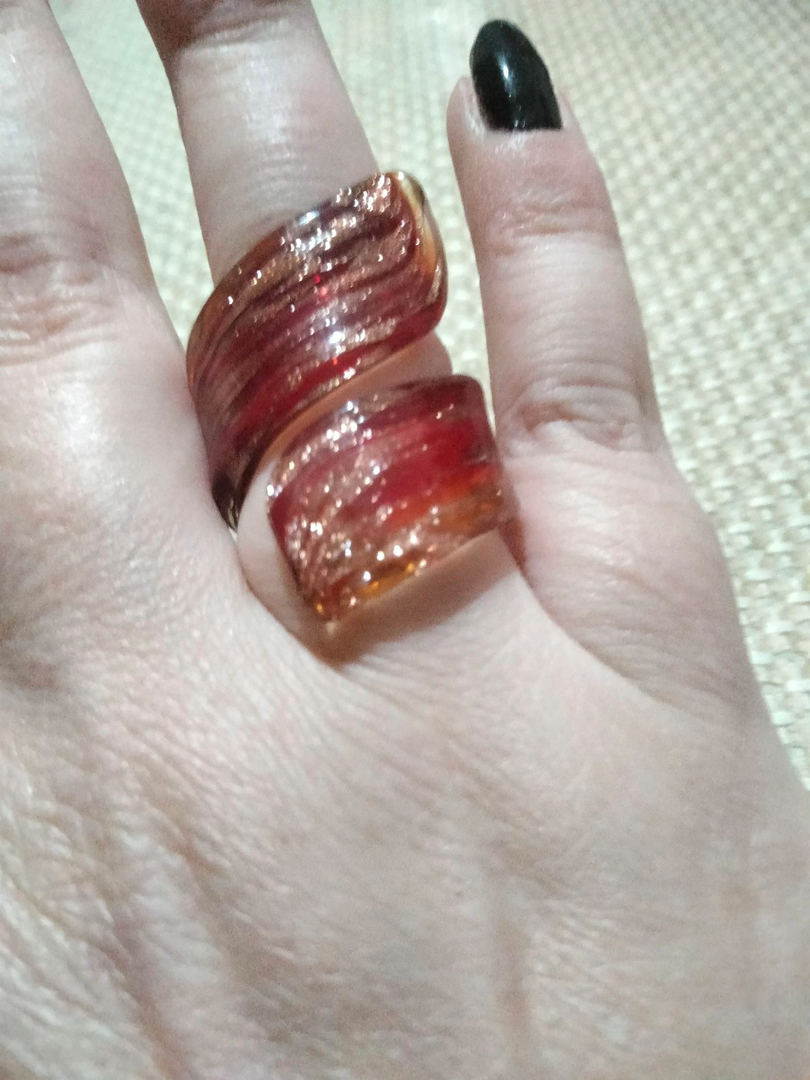 Anillo cristal Murano 